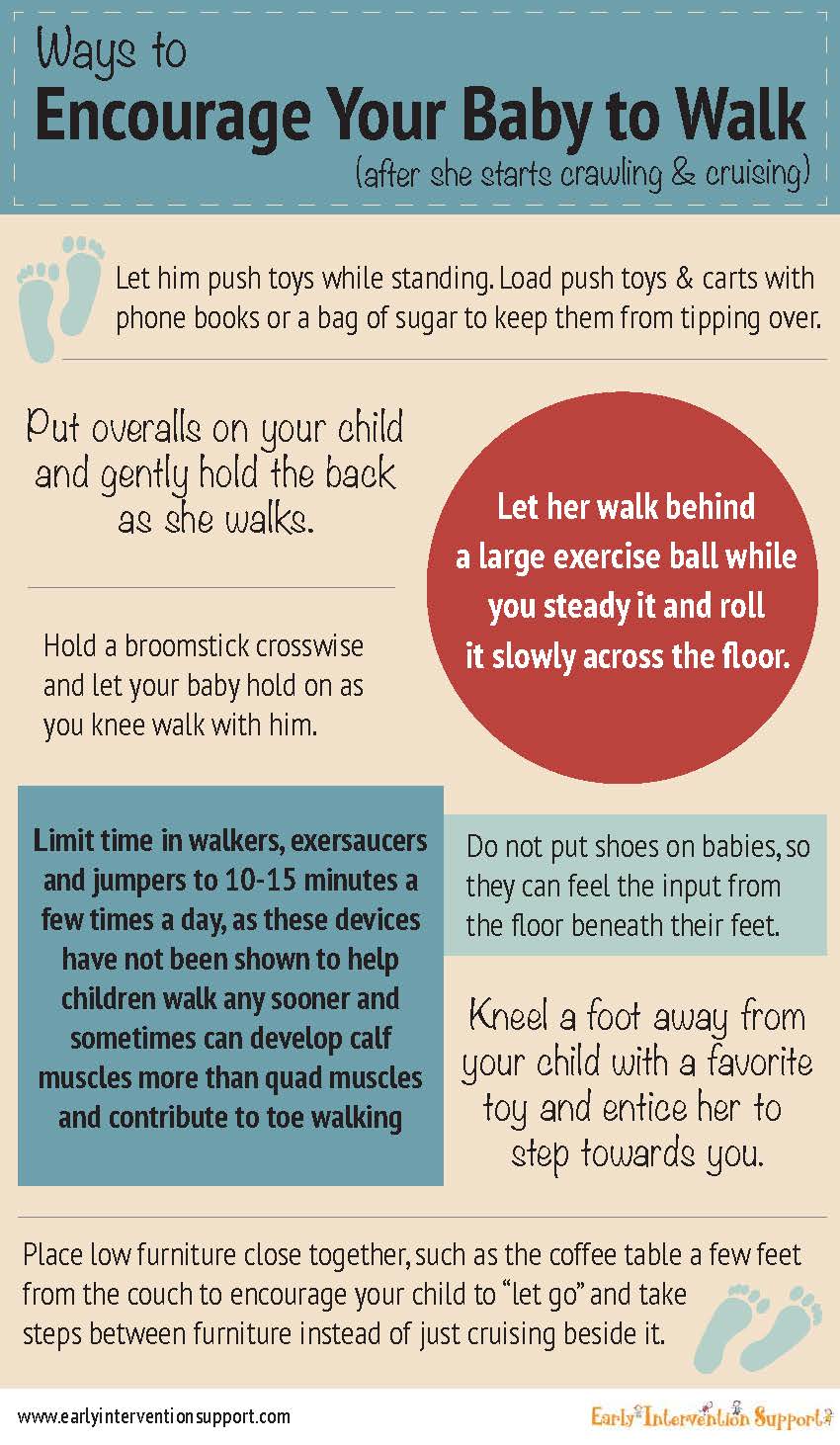 ways to encourage baby to walk