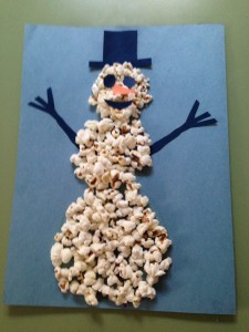 Popcorn Snowman - Early Intervention Support