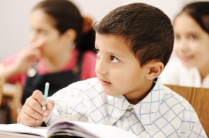 dyslexic child in classroom