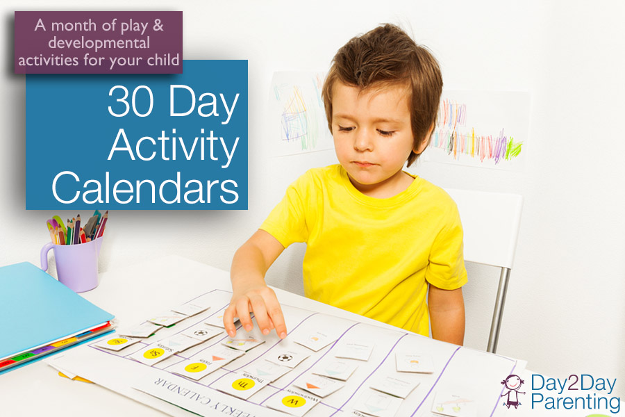 30 day activity calendar for children