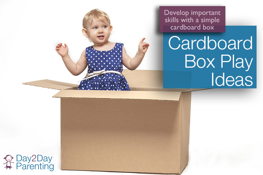 Cardboard box play - Day 2 Day Parenting